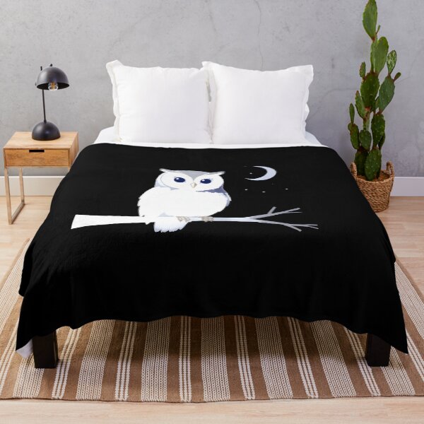 Item preview, Snowy White Owl Night Celestial Moon And Stars Nature Aesthetic designed and sold by Photo-Sphere101.