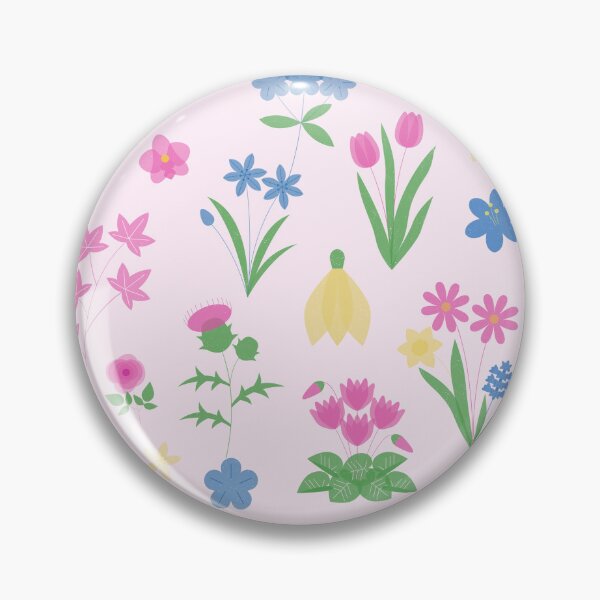 Item preview, Wildflower Meadow Pink Botanical Seamless Pattern designed and sold by jianina-alondra.