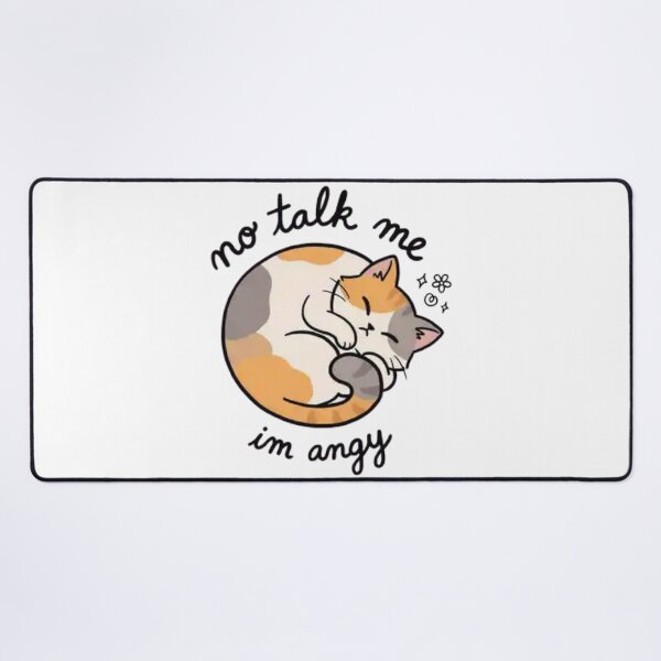 Item preview, No Talk Me Funny Grumpy Kitten designed and sold by Charonde.