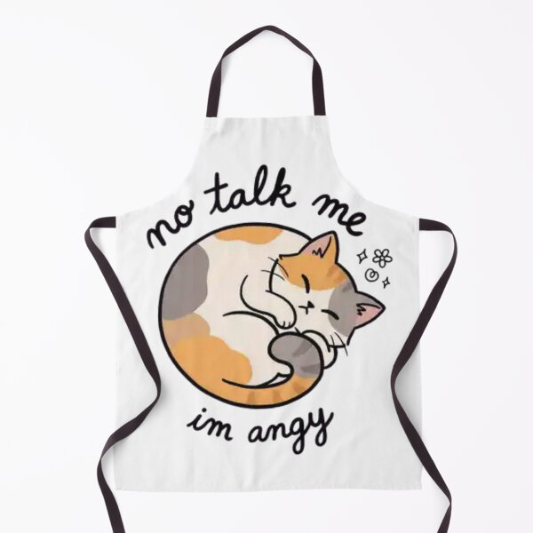 Item preview, No Talk Me Funny Grumpy Kitten designed and sold by Charonde.
