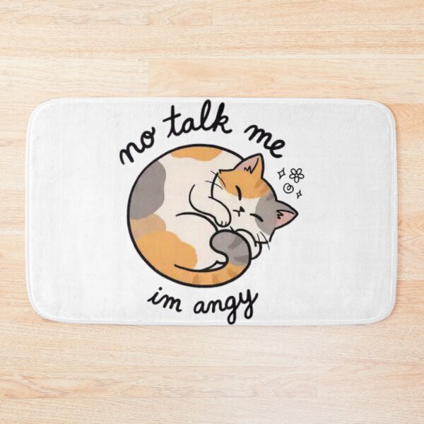 Item preview, No Talk Me Funny Grumpy Kitten designed and sold by Charonde.