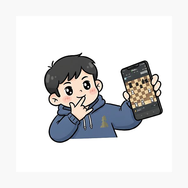 Item preview, Just One More Chess Game – Online Chess Player Sticker designed and sold by Chezzstix.