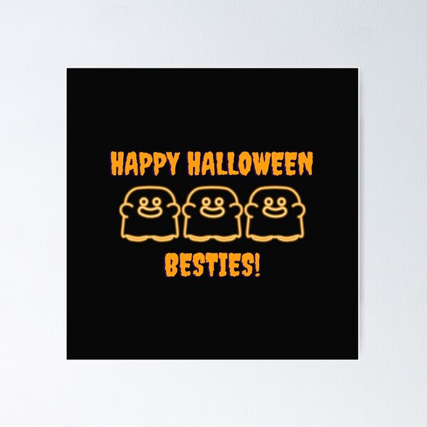 Item preview, Happy Halloween Cute Ghost Besties designed and sold by ArtivaaStudio.