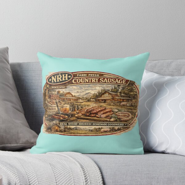 Item preview, Retro sign for vintage US farm sausages designed and sold by Normandy Road Heritage.