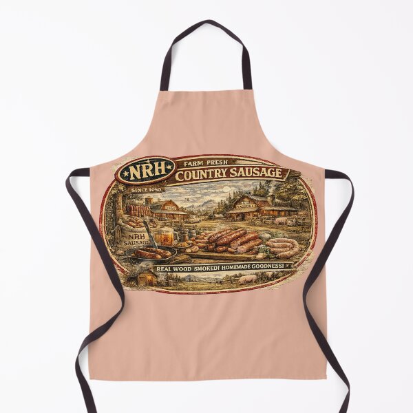 Item preview, Retro sign for vintage US farm sausages designed and sold by Normandy Road Heritage.