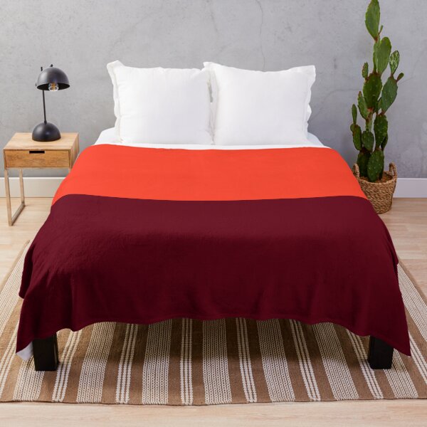 Item preview, Minimalist Bold Red Orange and Deep Maroon Color Block designed and sold by pluielegere.