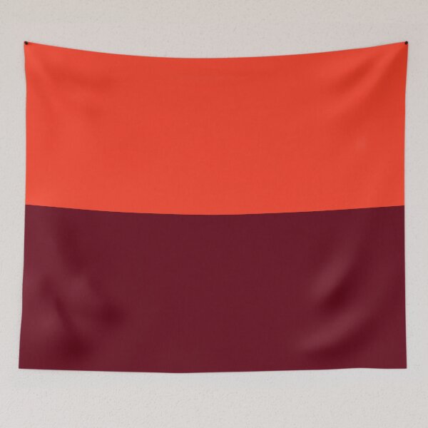 Item preview, Minimalist Bold Red Orange and Deep Maroon Color Block designed and sold by pluielegere.