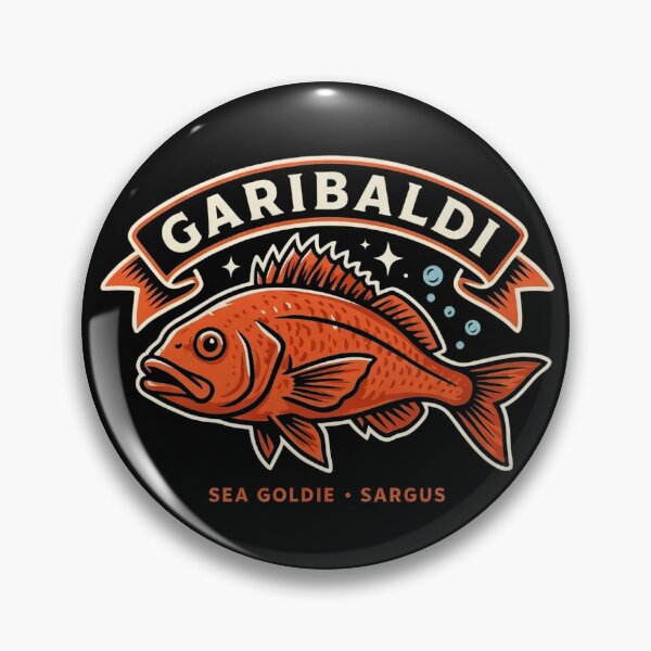 Item preview, Vintage Saltwater Garibaldi Fish Shirt Retro Fishing Graphic Ocean Angler Gift Marine Life Design Coastal Fisherman designed and sold by ByPawel.
