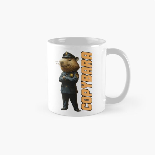 Item preview, Copybara – Cool Capybara Policeman | Funny Police Officer designed and sold by AJ Art Studio.