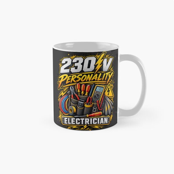 Item preview, 230V Personality – Electrician Humor Design designed and sold by Vision-Vibe.