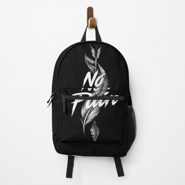 Item preview, No Pain Feather Arrow Motivational Tattoo Brush Typography Art designed and sold by Shakhbata-1.