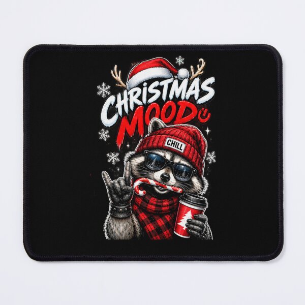 Item preview, Christmas Mood Raccoon t_shirt designed and sold by happyshirt27.
