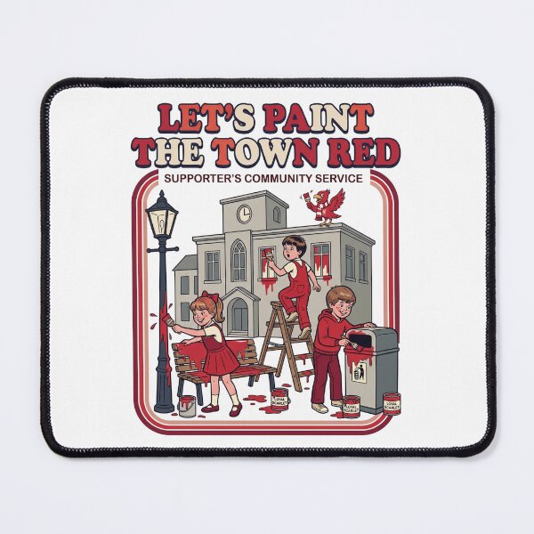 Item preview, Let's paint the town red LFC Liverpool FC Vintage retro 70s aesthetic designed and sold by Red-since-1892.