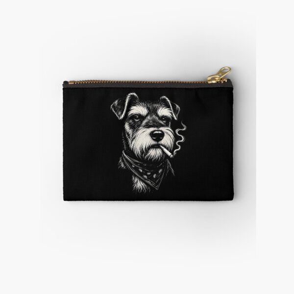 Item preview, Smoking Schnauzer Funny Dog Lover Vintage Canine Humor designed and sold by Blok45.