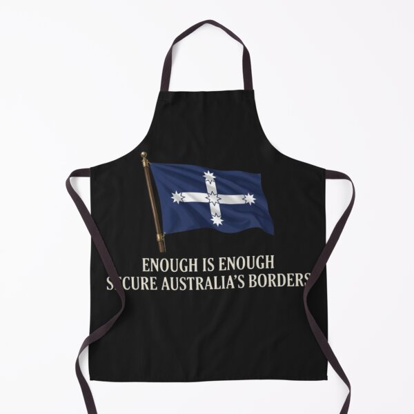 Item preview, Eureka Stockade Flag: Enough is Enough Secure Australia's Borders designed and sold by Kirrindy Designs.