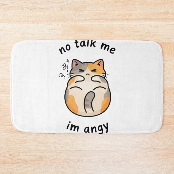 Item preview, No Talk Me Cursed Kawaii Cat designed and sold by Charonde.