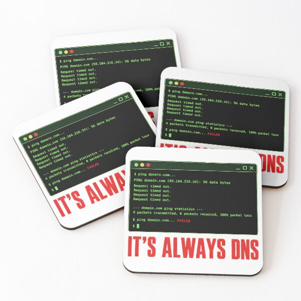 Item preview, Its Always DNS Funny Sysadmin IT Network Engineer designed and sold by ThirdShiftLab.