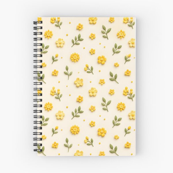 Item preview, Cute Yellow 3D Flower Pattern designed and sold by loukaidigitals.
