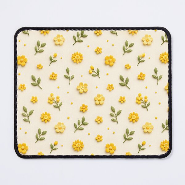 Item preview, Cute Yellow 3D Flower Pattern designed and sold by loukaidigitals.