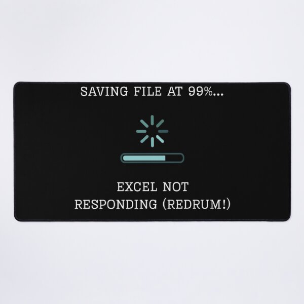 Item preview, Excel Not Responding Redrum Funny Office Horror Parody designed and sold by Mircea786.