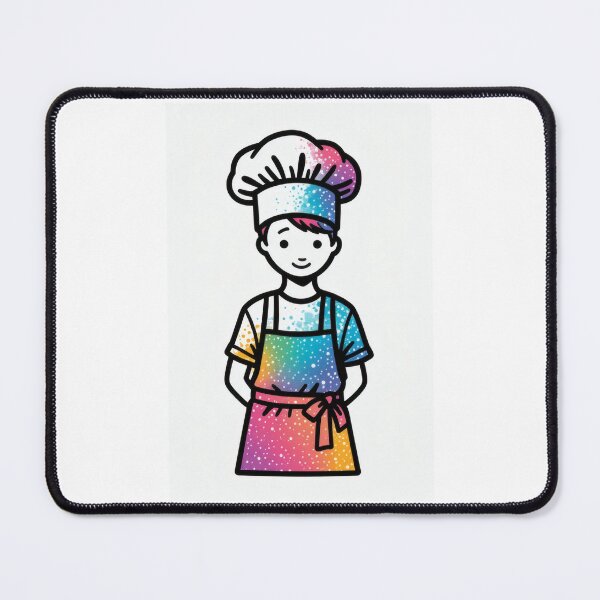 Item preview, Little chef with colorful apron and hat designed and sold by Mianku | Für das Leben.