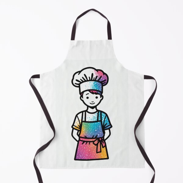 Item preview, Little chef with colorful apron and hat designed and sold by Mianku | Für das Leben.