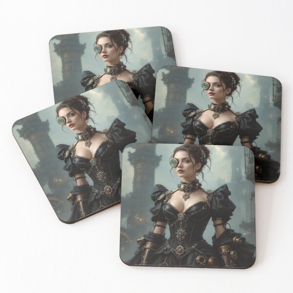 Item preview, The Enigmatic Duchess - Steampunk Portrait designed and sold by Bibi Design.