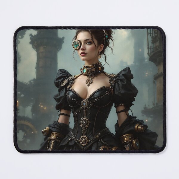 Item preview, The Enigmatic Duchess - Steampunk Portrait designed and sold by Bibi Design.