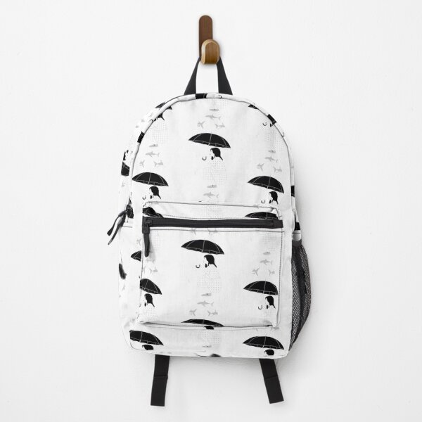 Item preview, Under A Bad Day Umbrella: Sharks Overhead Art designed and sold by dagdagcarole.
