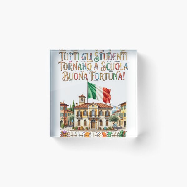 Item preview, Italy Back To School Sticker designed and sold by Imaginarium of Chaos falcon88 .