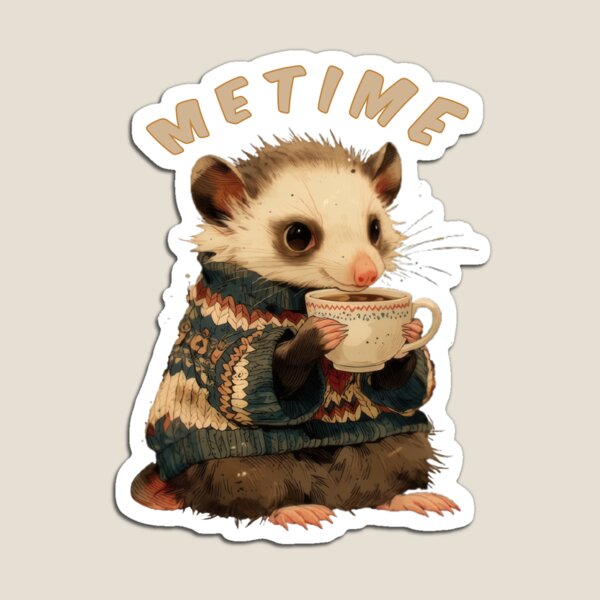 Item preview, Me Time Opossum – Please Do Not Disturb | Funny Opossum designed and sold by AJ Art Studio.