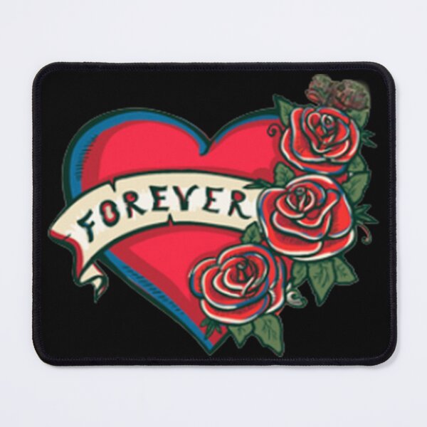 Item preview, Forever Love Heart with Red Roses – Romantic Floral Design designed and sold by TroviTutto.