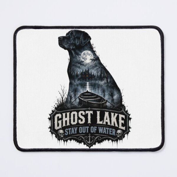 Item preview, Ghost Lake Stay Out Of Water Labrador Halloween Double Exposure designed and sold by KnrNazimTHRE4DS.