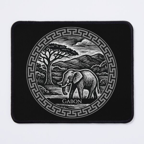 Item preview, Gabon Vintage Woodcut Art designed and sold by Thistle-TShop.