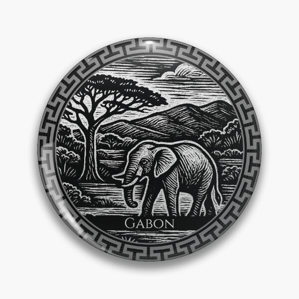 Item preview, Gabon Vintage Woodcut Art designed and sold by Thistle-TShop.