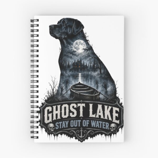 Item preview, Ghost Lake Stay Out Of Water Labrador Halloween Double Exposure designed and sold by KnrNazimTHRE4DS.