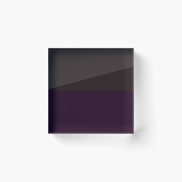 Item preview, Minimalist Dark Espresso and Deep Plum Purple Color Block designed and sold by pluielegere.