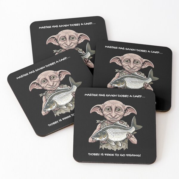 Item preview, Master Has Given Dobby A Carp - Funny Wizard Fishing Parody designed and sold by GeekAnglerStore.
