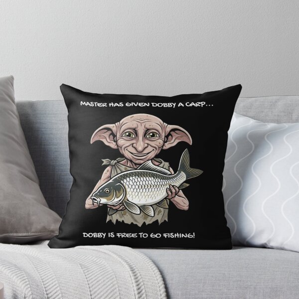 Item preview, Master Has Given Dobby A Carp - Funny Wizard Fishing Parody designed and sold by GeekAnglerStore.