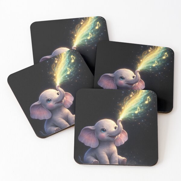 Item preview,  Baby Elephant - Whimsical Nursery Animal Artwork designed and sold by Einkstudio.