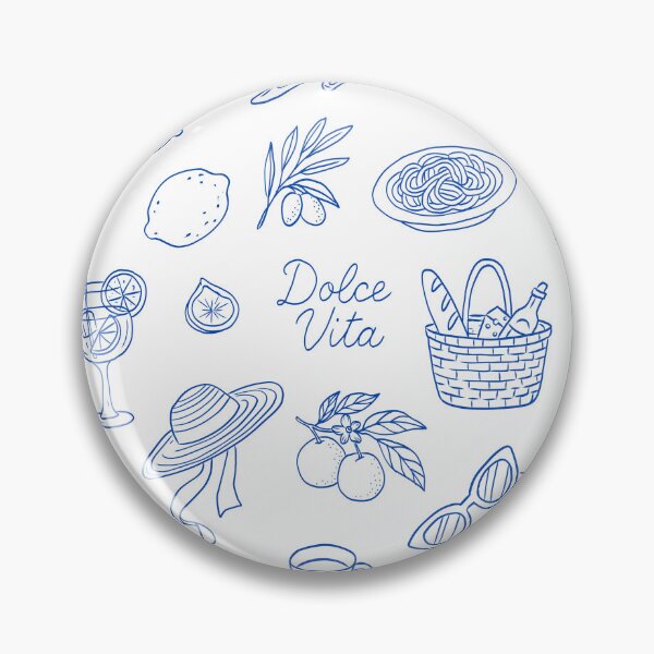 Item preview, Dolce Vita Italian Line Art Pattern designed and sold by jianina-alondra.