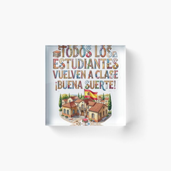 Item preview, Spain Back To School Sticker designed and sold by Imaginarium of Chaos falcon88 .