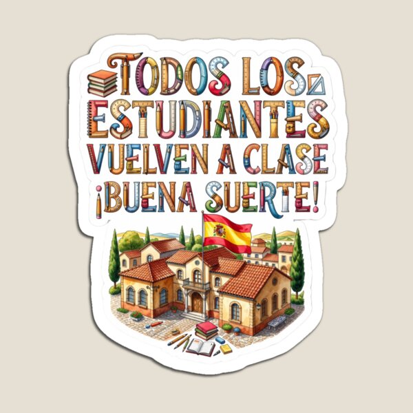 Item preview, Spain Back To School Sticker designed and sold by Imaginarium of Chaos falcon88 .