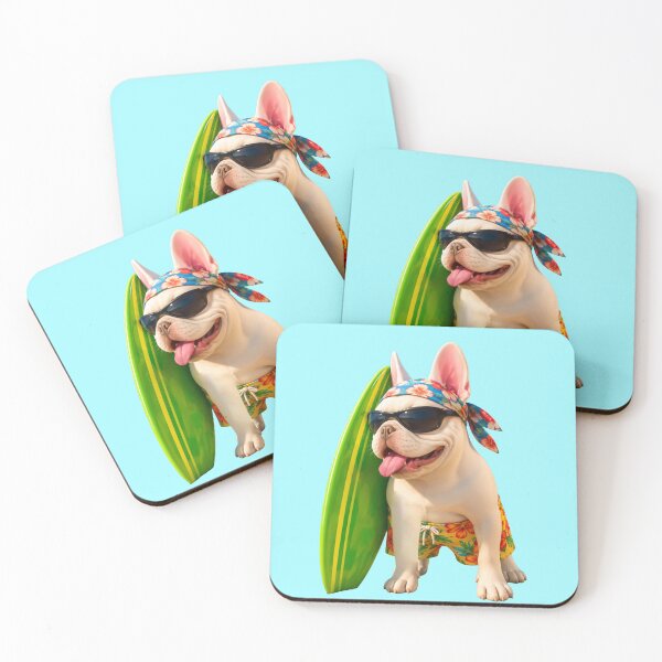 Item preview, French Bulldog ‘SURFING DUDE’ designed and sold by SmARTNiki.
