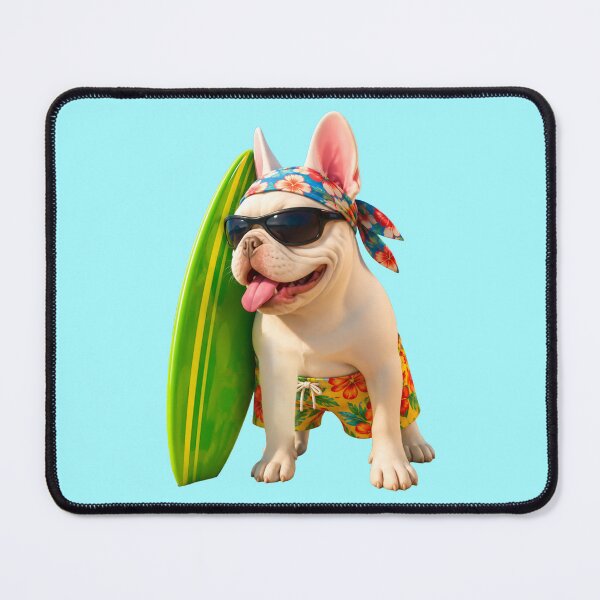 Item preview, French Bulldog ‘SURFING DUDE’ designed and sold by SmARTNiki.
