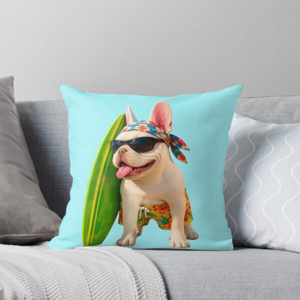 Item preview, French Bulldog ‘SURFING DUDE’ designed and sold by SmARTNiki.
