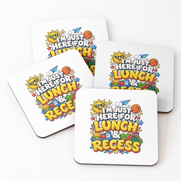 Item preview, I'm Just Here for Lunch and Recess Funny First Day of School Classroom Humor Kids Back to School  designed and sold by Teeture.