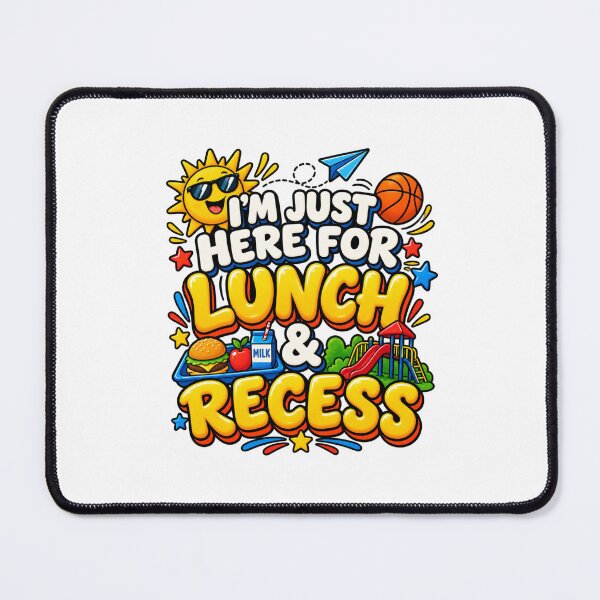 Item preview, I'm Just Here for Lunch and Recess Funny First Day of School Classroom Humor Kids Back to School  designed and sold by Teeture.