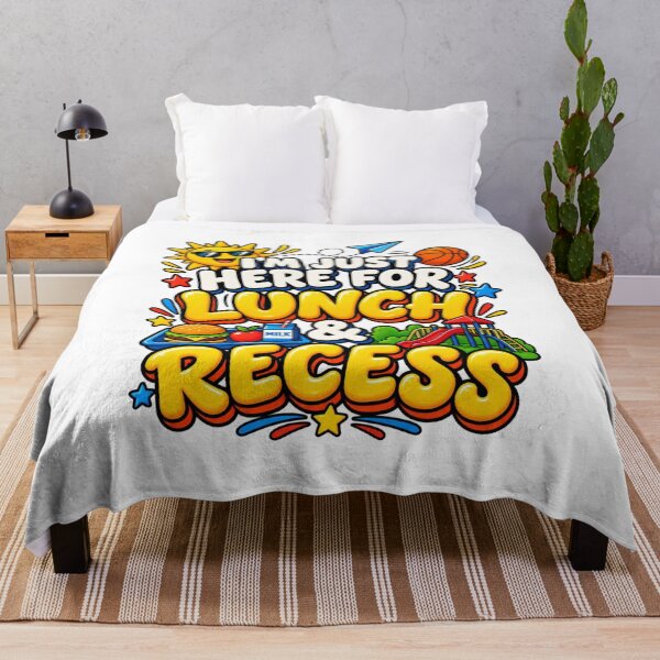 Item preview, I'm Just Here for Lunch and Recess Funny First Day of School Classroom Humor Kids Back to School  designed and sold by Teeture.