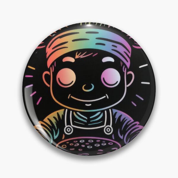 Item preview, A colorful chef proudly displays his delicious creation. designed and sold by Mianku | Für das Leben.